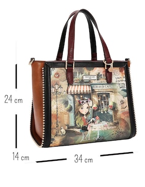 Bolsa satchel Nicole Lee Virtual Friend para mujer