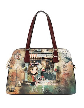 Bolsa satchel Nicole Lee Virtual Friend para mujer