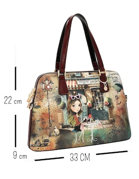 Bolsa satchel Nicole Lee Virtual Friend para mujer