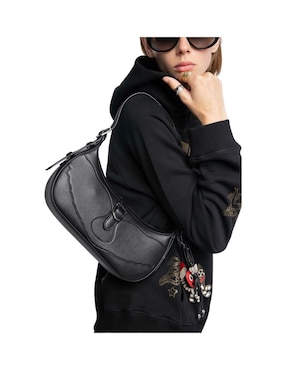 Bolsa shoulder Zadig & Voltaire Monnrise de cuero para mujer