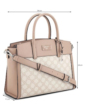 Bolsa satchel Nine West Ledger para mujer