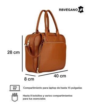 Bolsa satchel Rbcollection de piel vegana para mujer