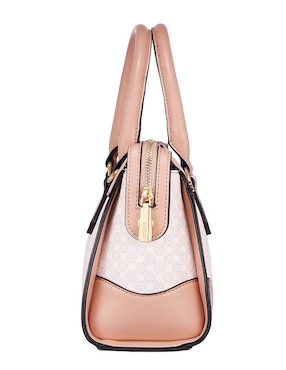 Bolsa satchel Enso Monogram Blush para mujer