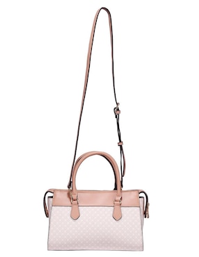 Bolsa satchel Enso Monogram Blush para mujer
