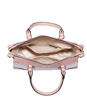 Bolsa satchel Enso Monogram Blush para mujer