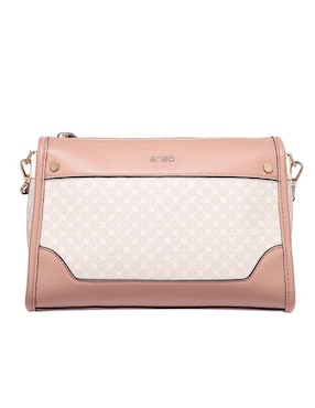 Bolsa crossbody Enso Monogram Blush para mujer