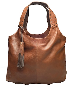 Bolsa Hobo HJ Hinojosa Piel Con Pompón