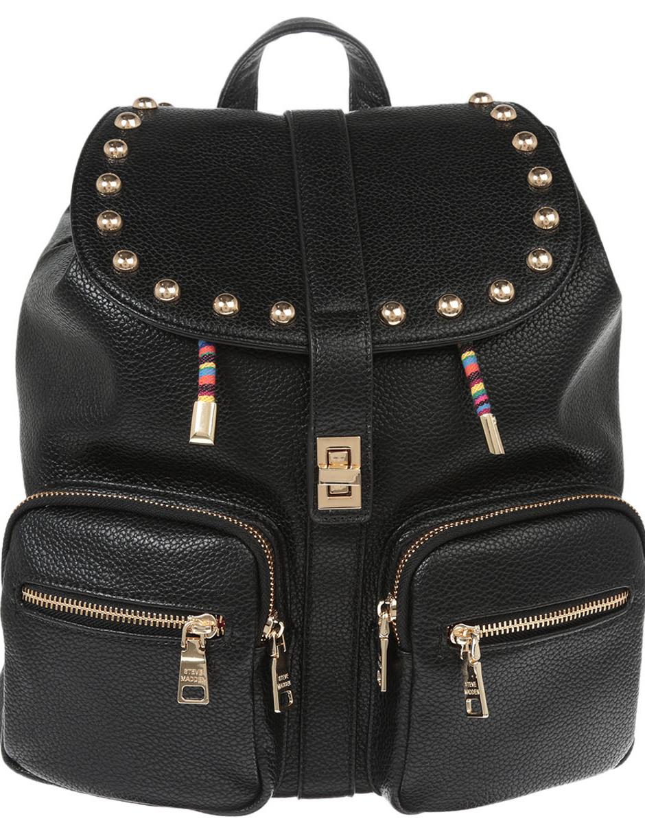 mochila negra steve madden