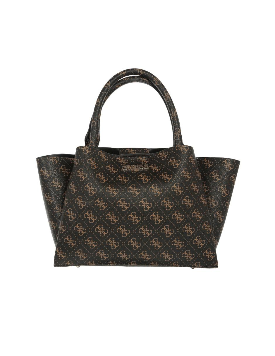 Bolsa satchel Guess cierre café logotipo en Liverpool