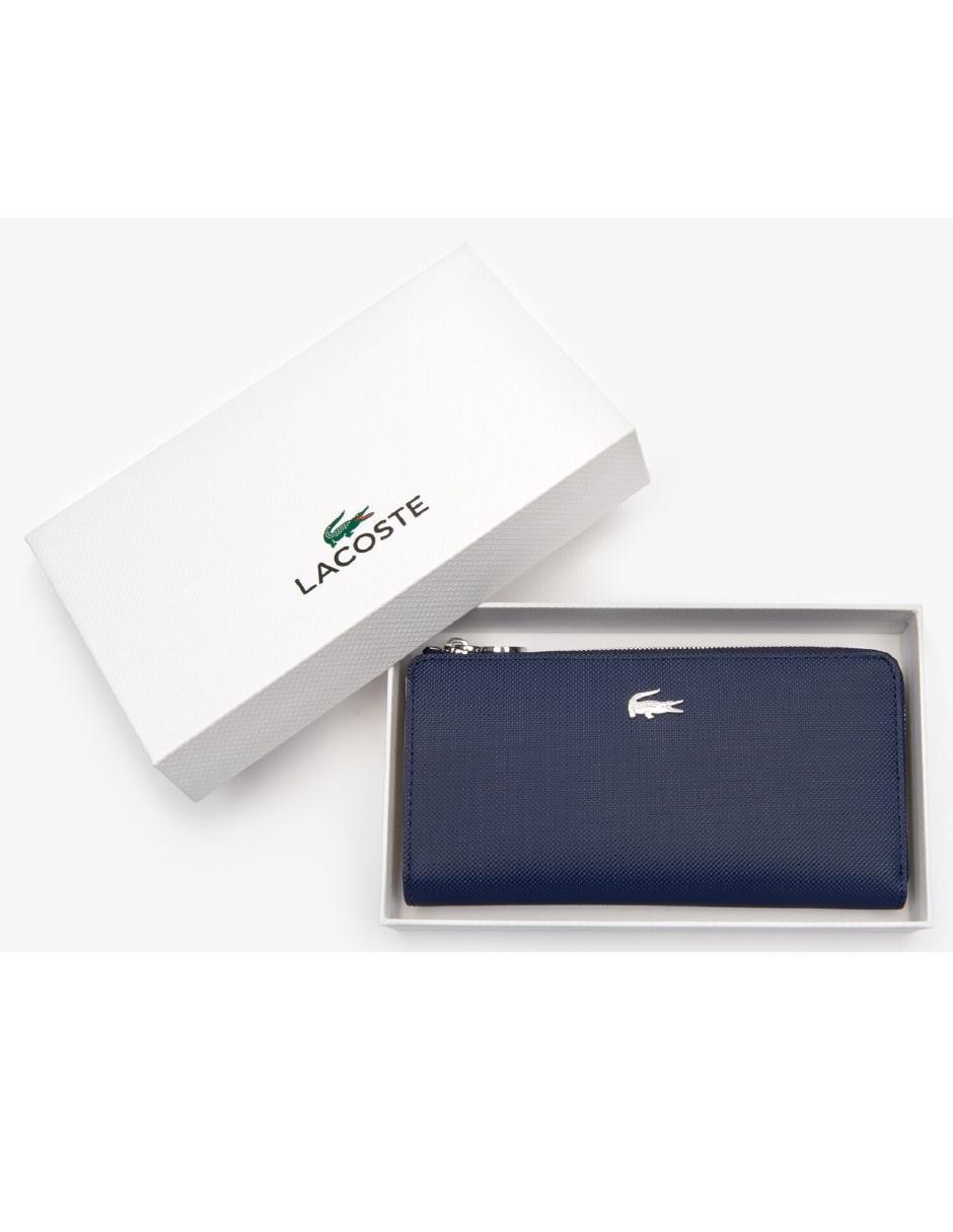 cartera lacoste azul