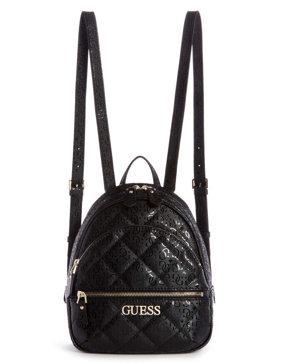 Venta > backpack guess negra capitonada > en stock