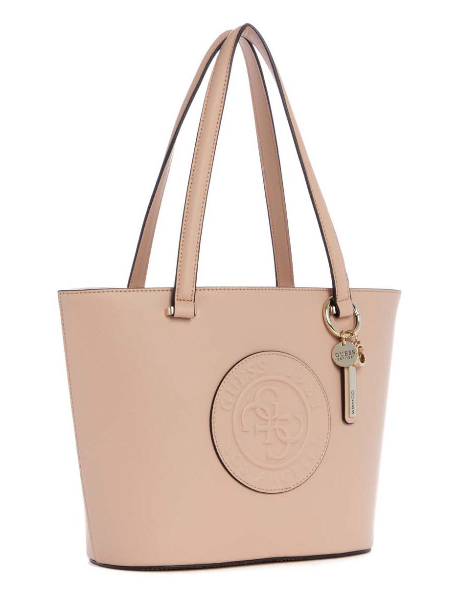 bolsa guess tote rosa