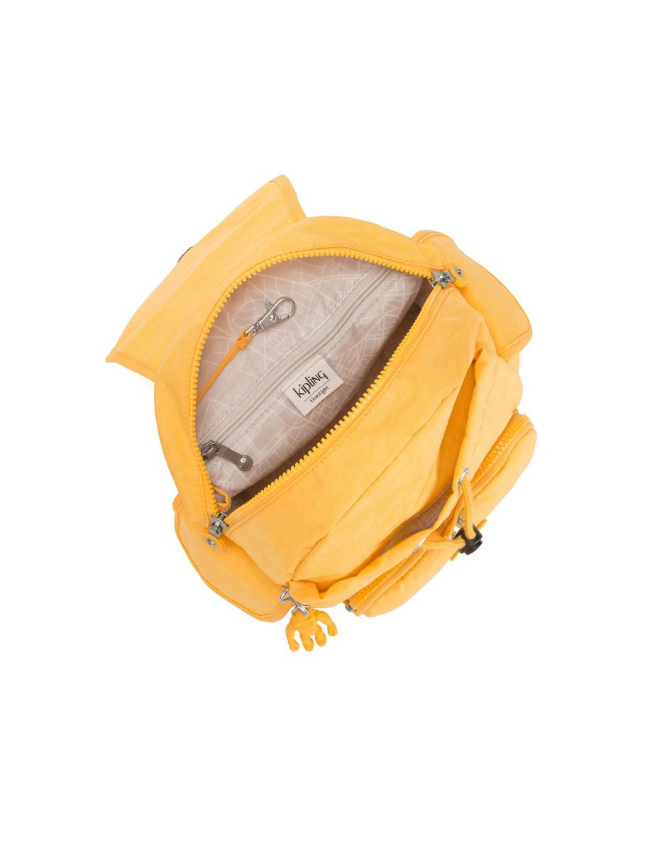 mochila kipling amarilla