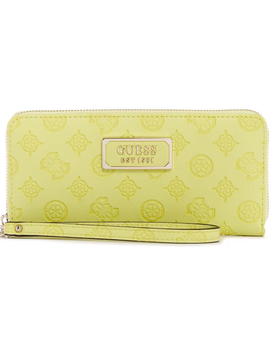 Cartera Guess verde limón logotipo en Liverpool