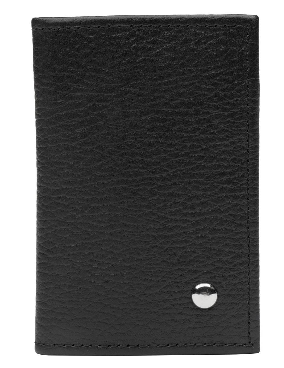 Tarjetero de piel para hombre