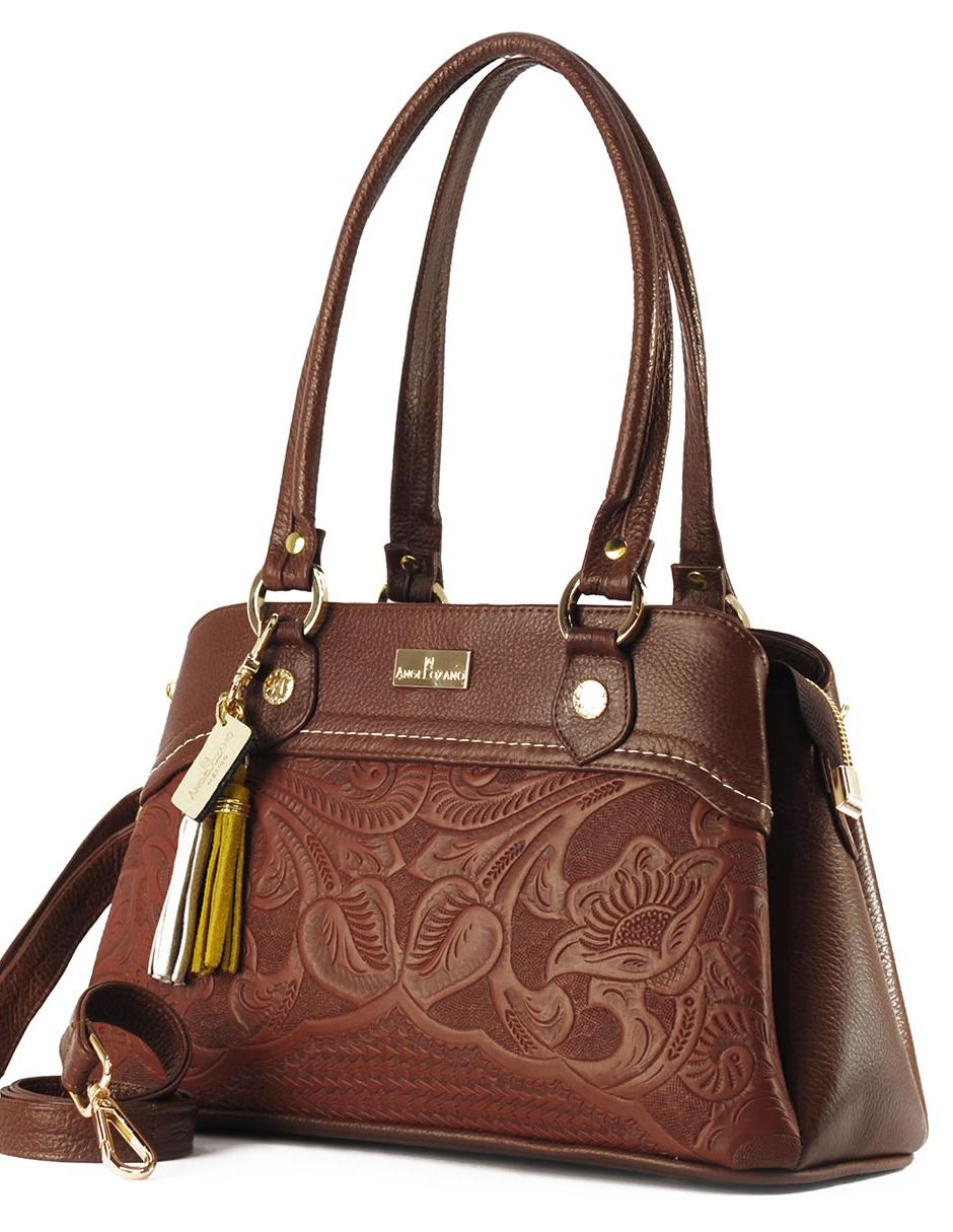 Bolsa satchel México Querido de piel para mujer 6
