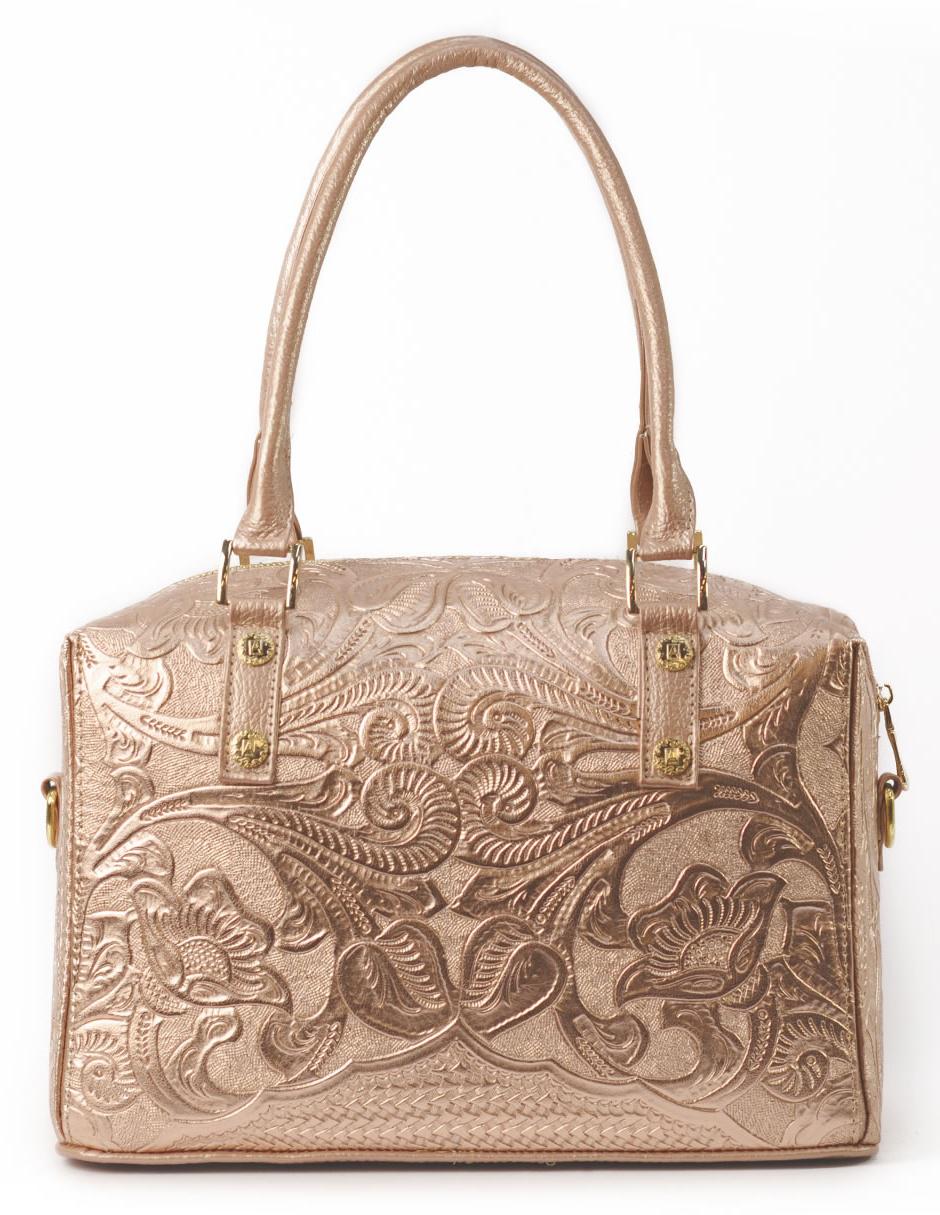 Bolsa bowler México Querido de piel 6