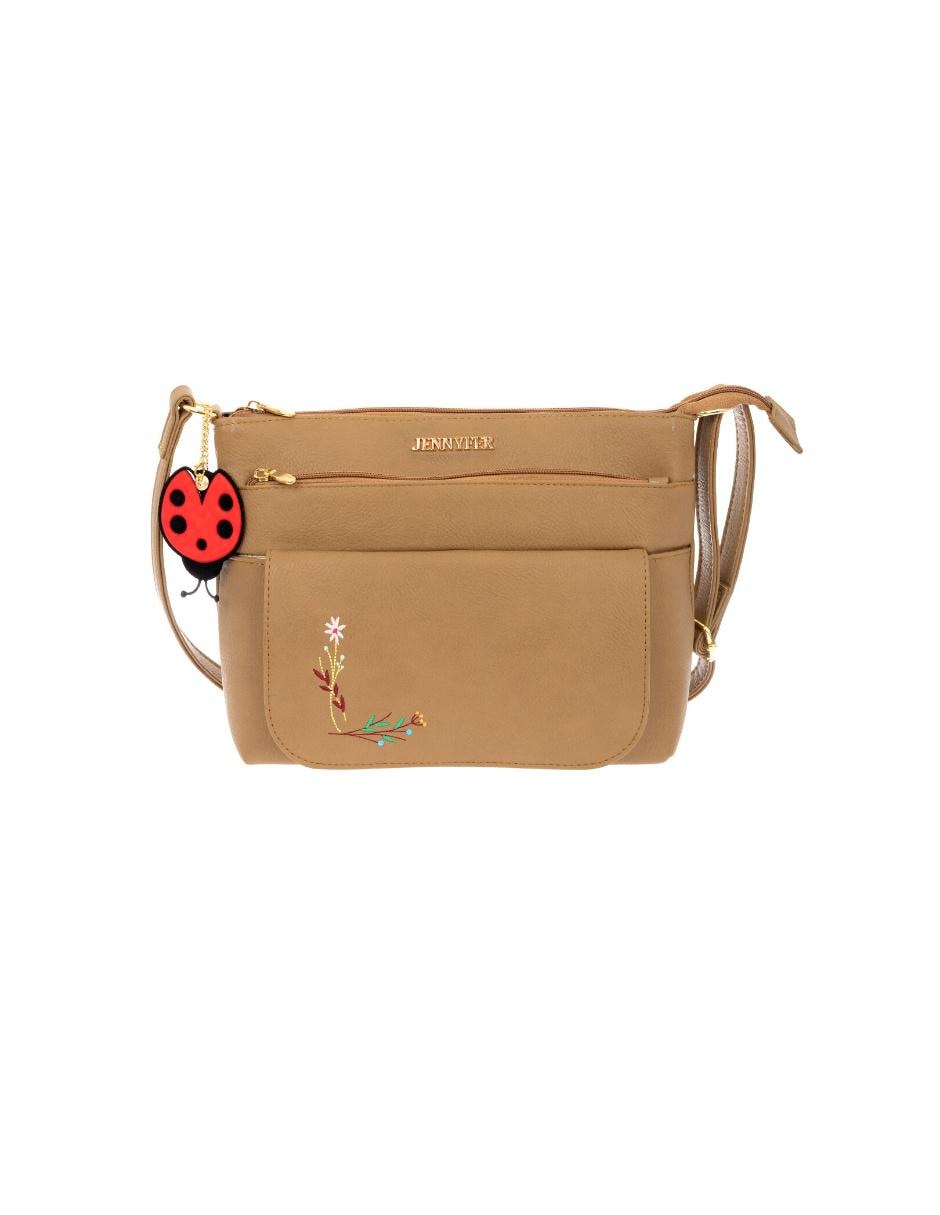 Bolsa crossbody 8882 con detalle floral bordado 7
