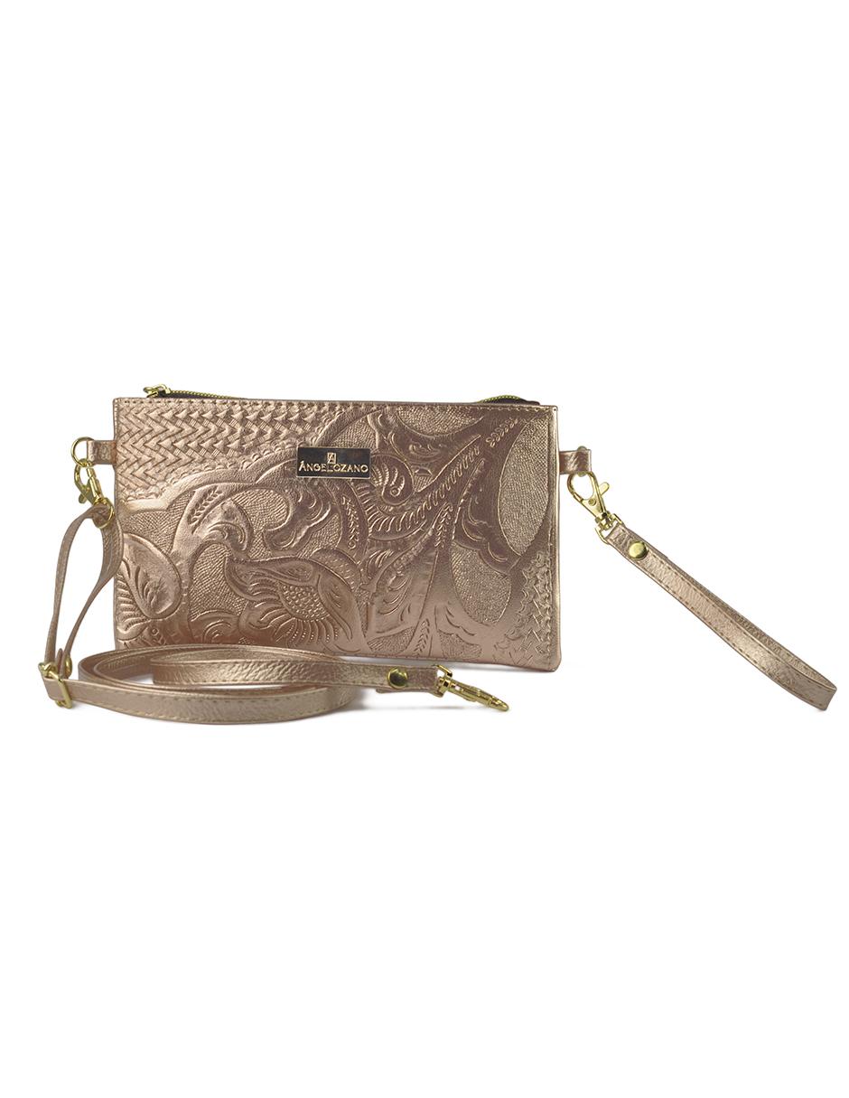 Bolsa wristlet México Querido de piel