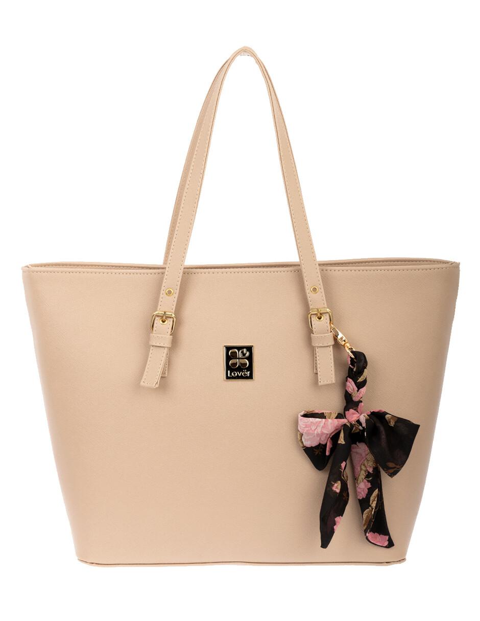 Bolsa tote con mascada colgante 2