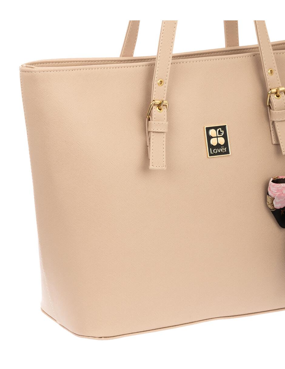 Bolsa tote con mascada colgante 4