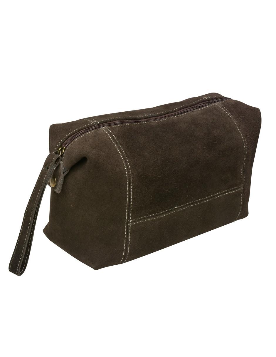Cosmetiquera de viaje Brooklyn de gamuza unisex 2