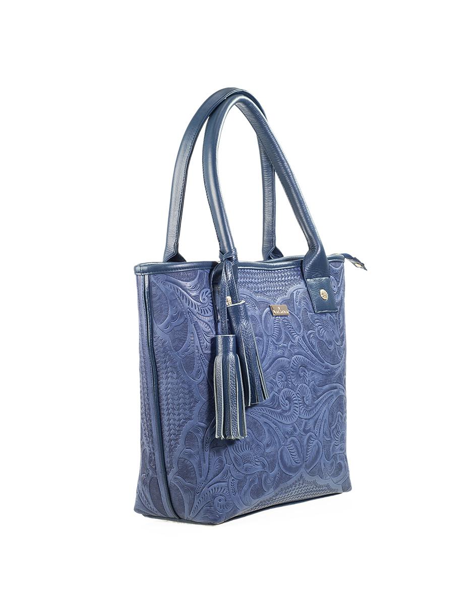 Bolsa tote SORAYA PIEL GRABADA de piel 4
