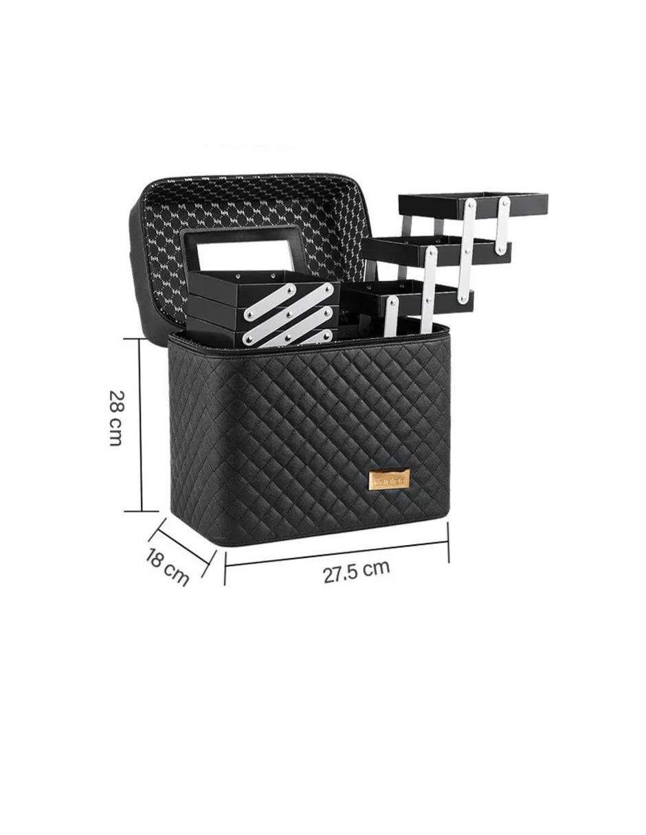 Neceser multiusos impermeable de cuero para mujer 6