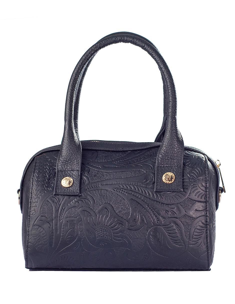Bolsa bowler Alix de piel para mujer 3
