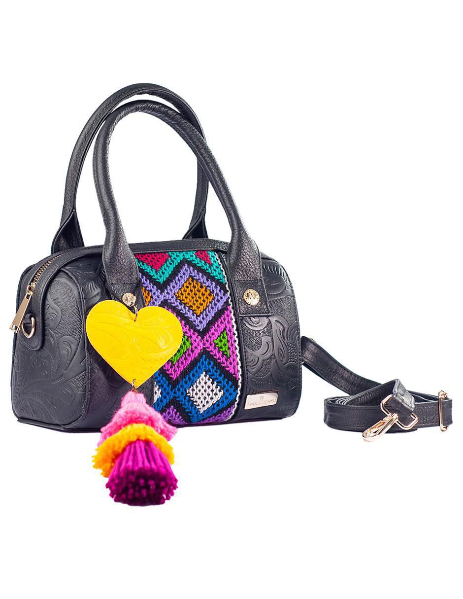 Bolsa bowler Alix de piel para mujer 4