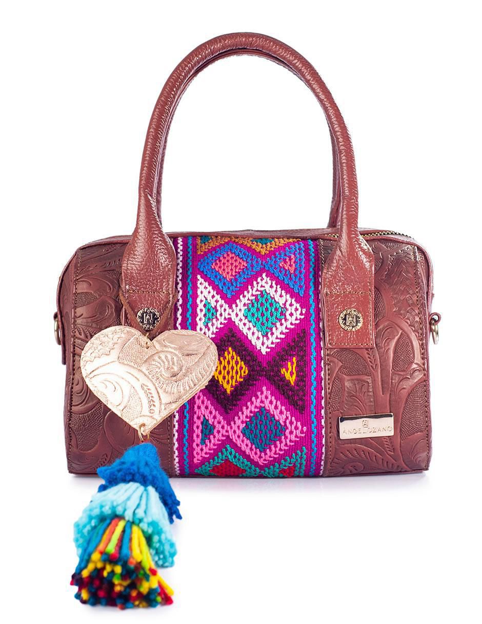 Bolsa bowler Alix de piel para mujer