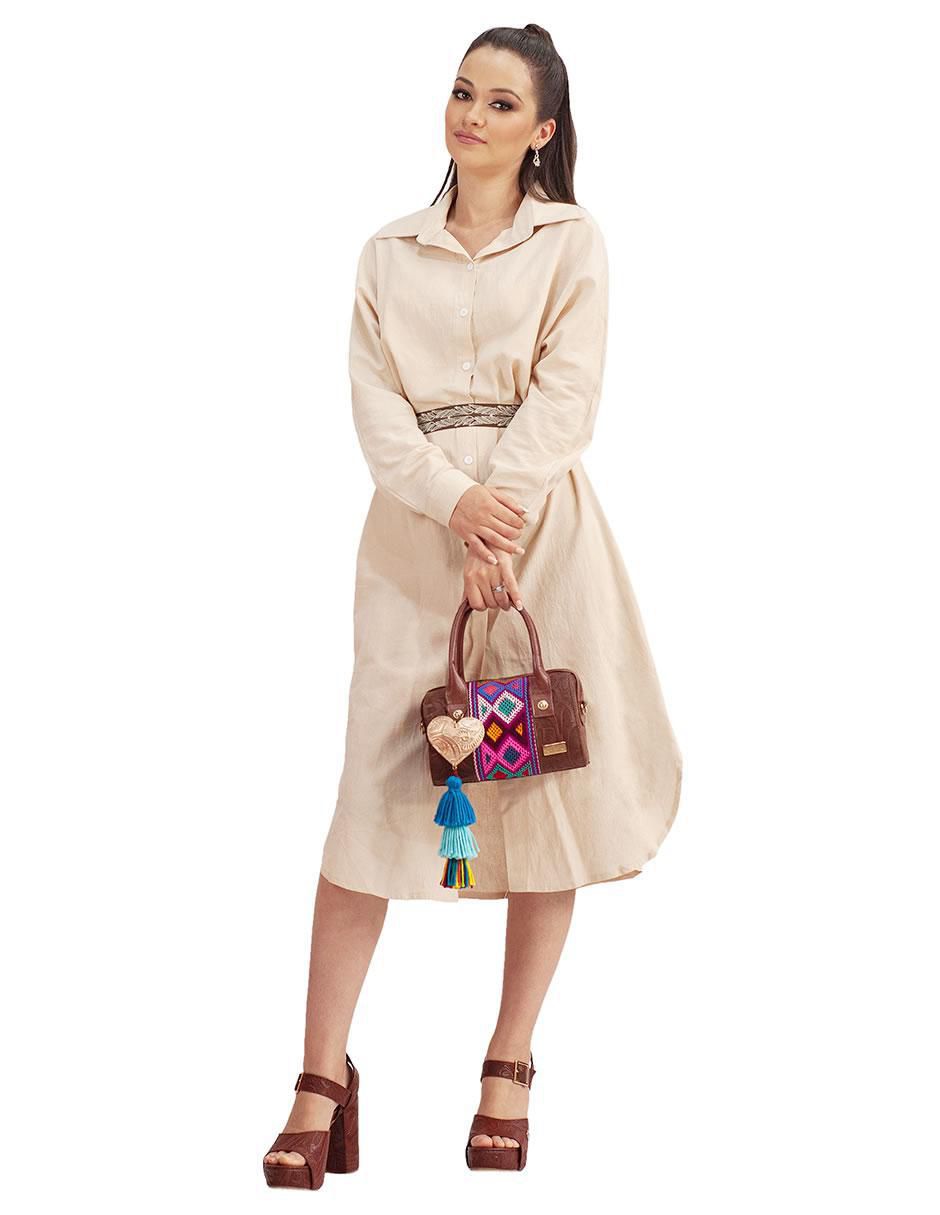 Bolsa bowler Alix de piel para mujer 7
