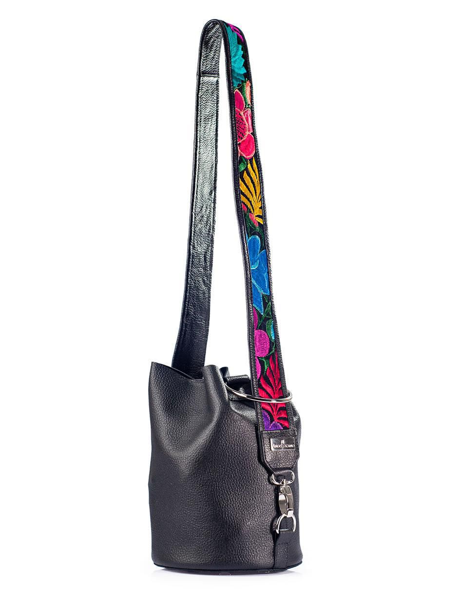 Bolsa bucket Dolores de piel para mujer 4