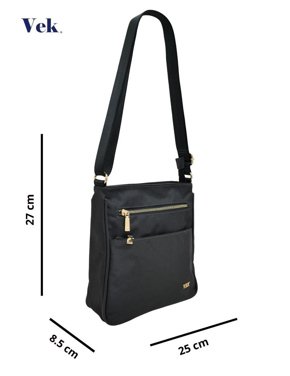 Bolsa crossbody vek linea 24 sin licencia de poliéster y poliuretano para mujer