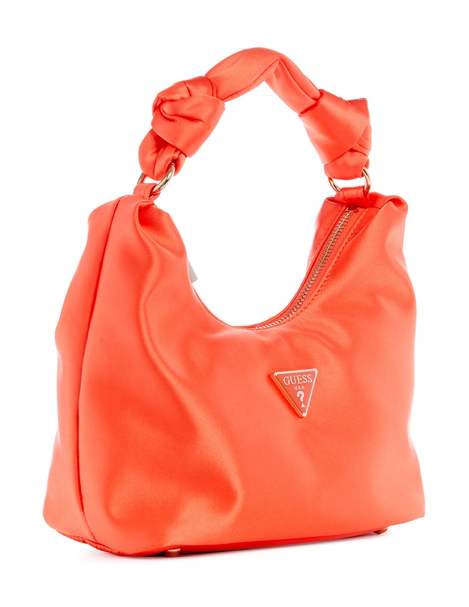 Guess: Bolso hobo rosa mexicano Velina Mujer