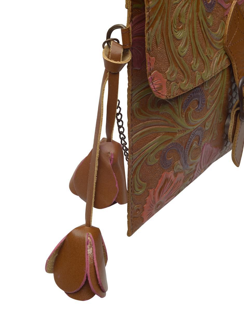 Bolsa crossbody Nowei de cuero para mujer 4