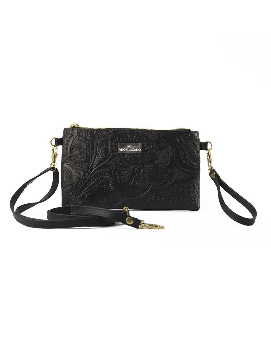 Bolsa crossbody Dalia Grabada Negro de piel para mujer Bolsa crossbody Dalia Grabada Negro de piel para mujer
