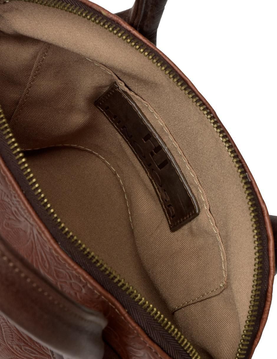 Bolsa bowler de cuero para mujer 6