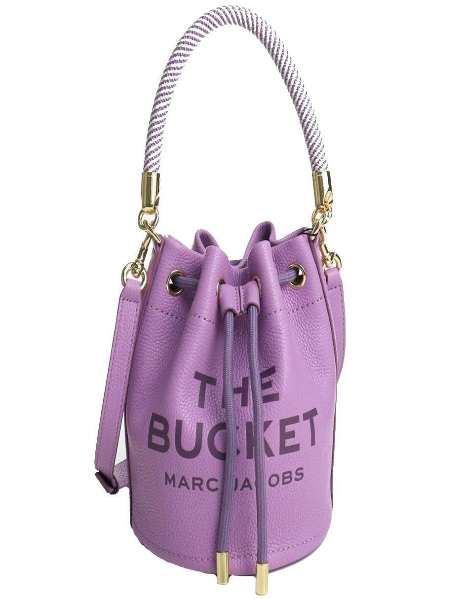 Bolsa bucket de cuero para mujer 2