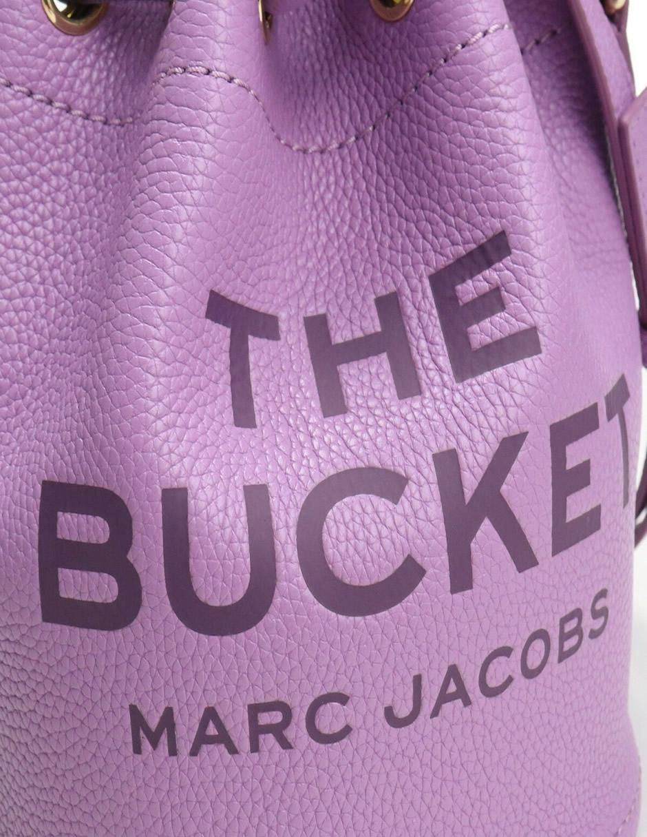 Bolsa bucket de cuero para mujer 5
