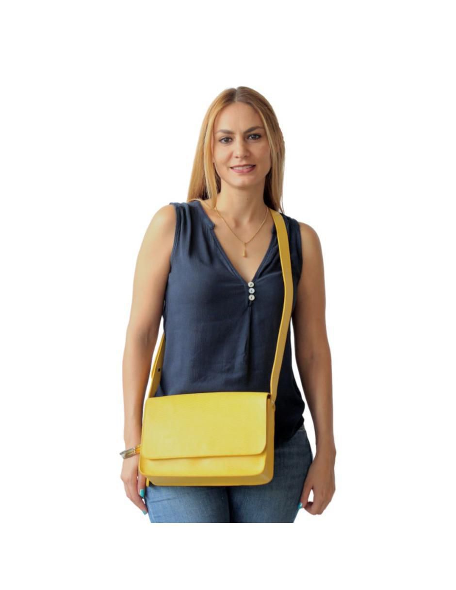 Bolsa crossbody Moda Atemporal de piel para mujer 5
