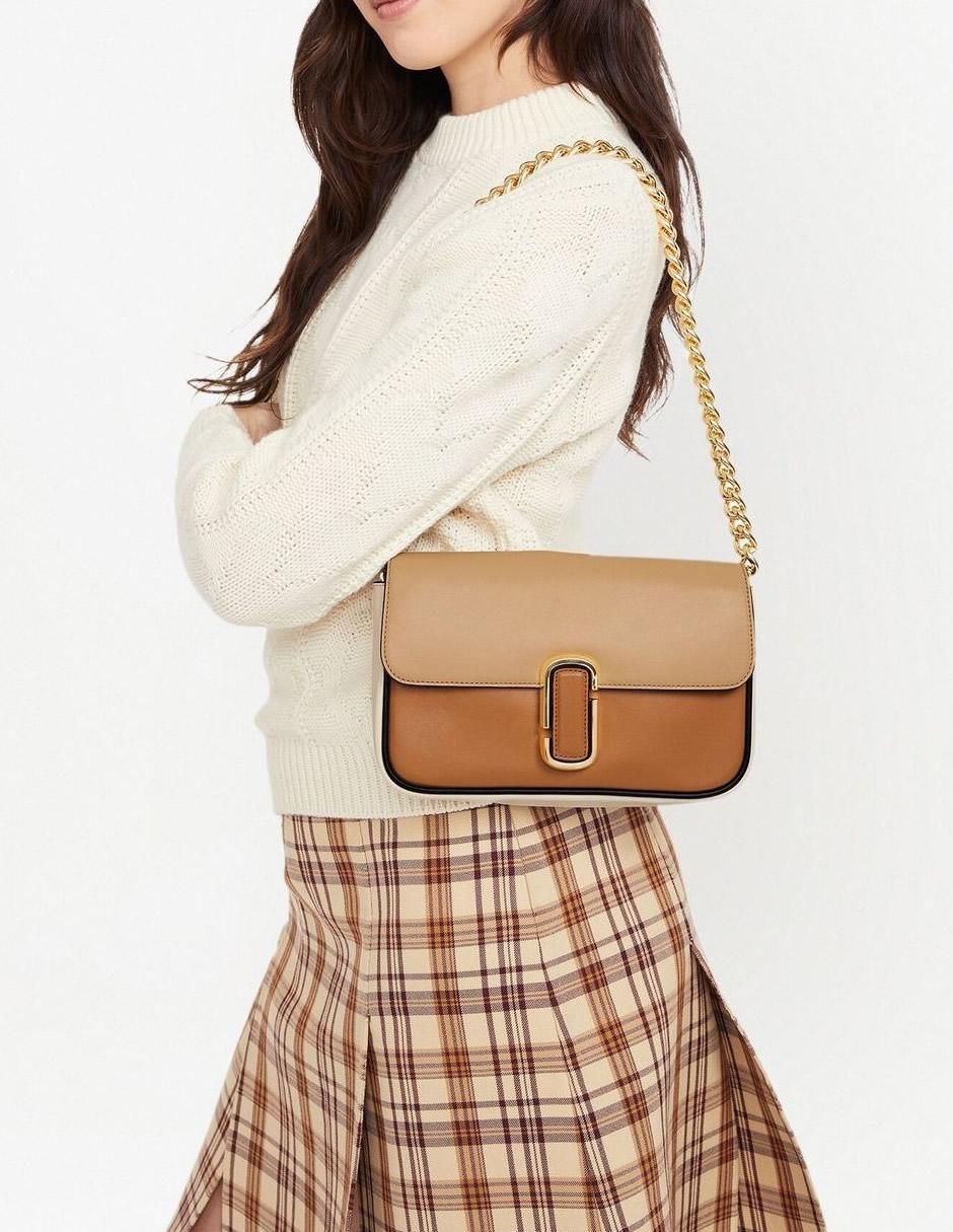 Bolsa crossbody The Colourblock de cuero unisex 6