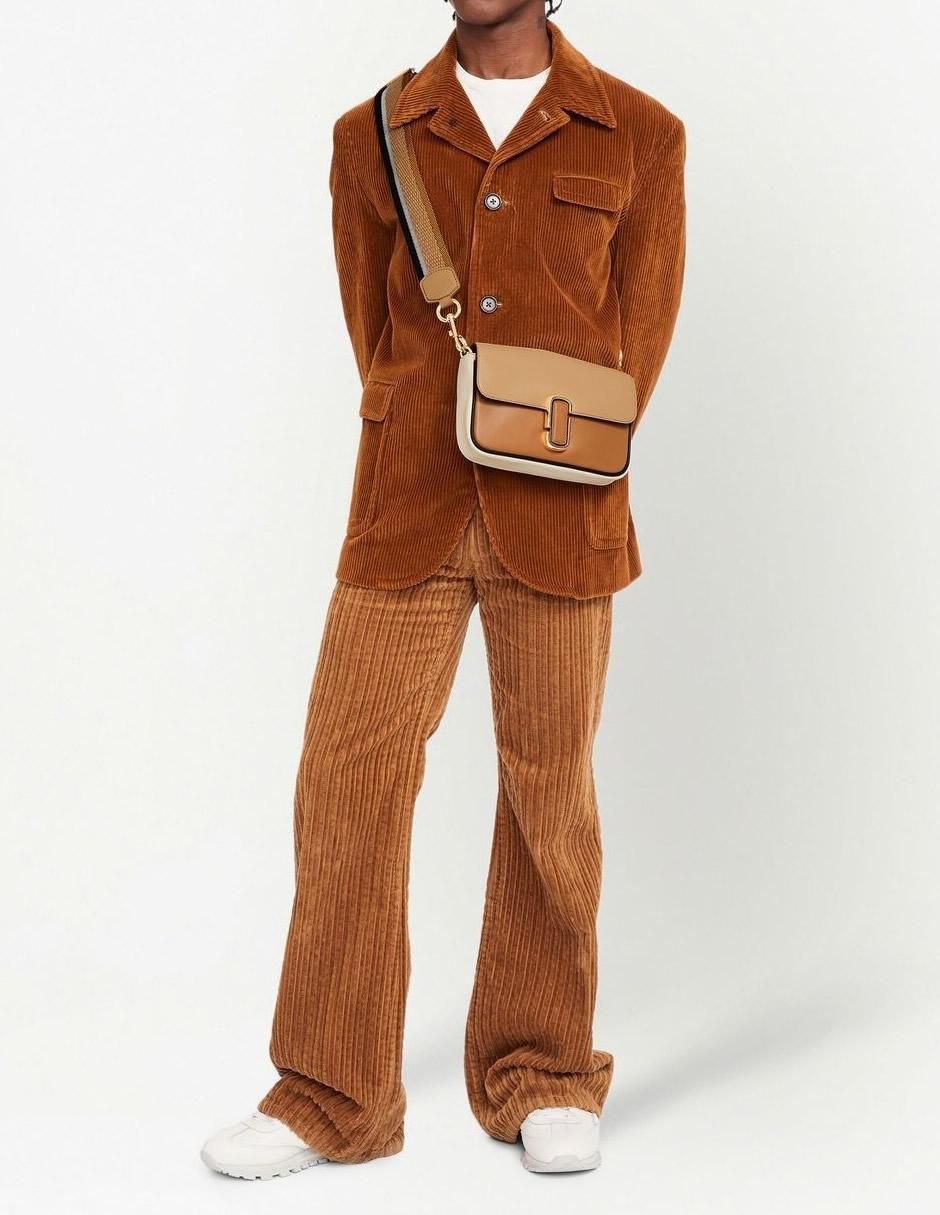 Bolsa crossbody The Colourblock de cuero unisex 7