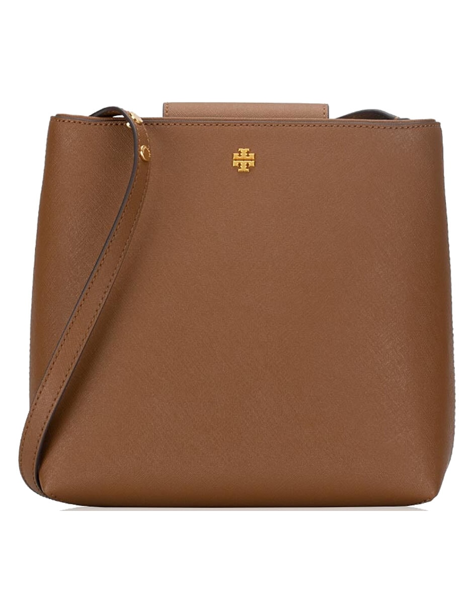 Bolsa bucket de cuero para mujer 1