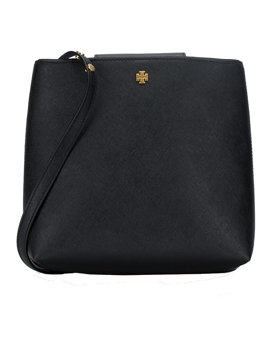 Bolsa bucket de cuero para mujer