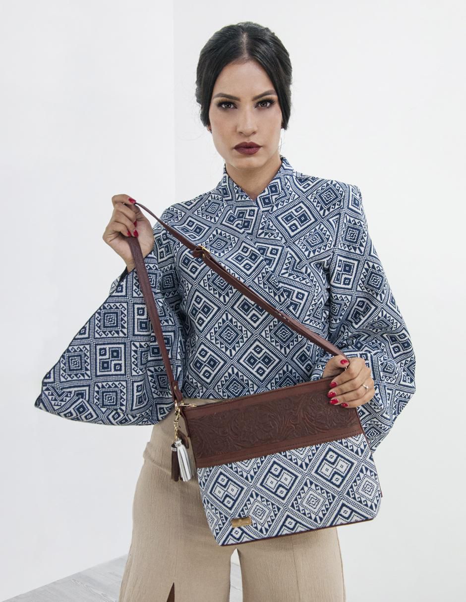 Bolsa crossbody Jazmín de piel para mujer 5