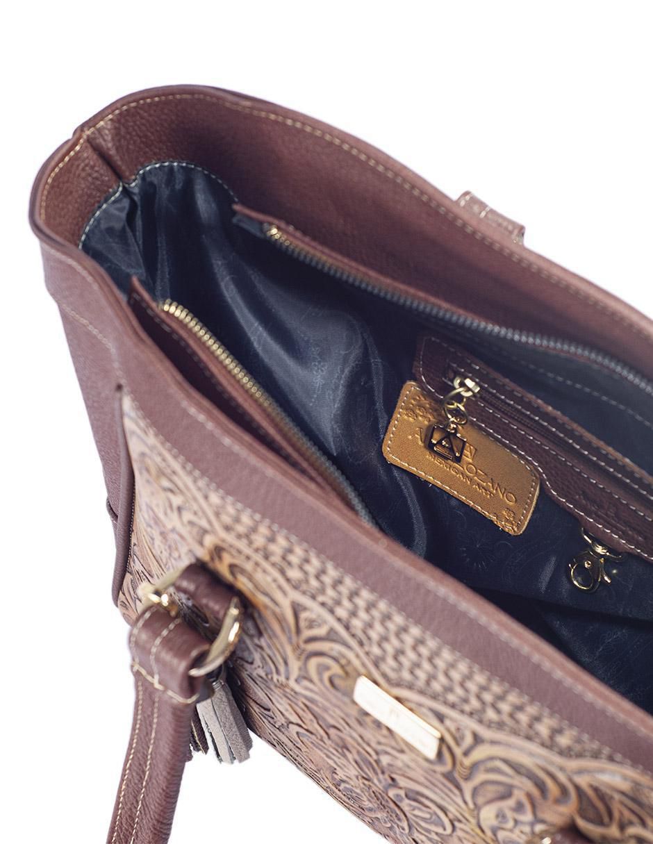 Bolsa tote Maya de piel para mujer 4