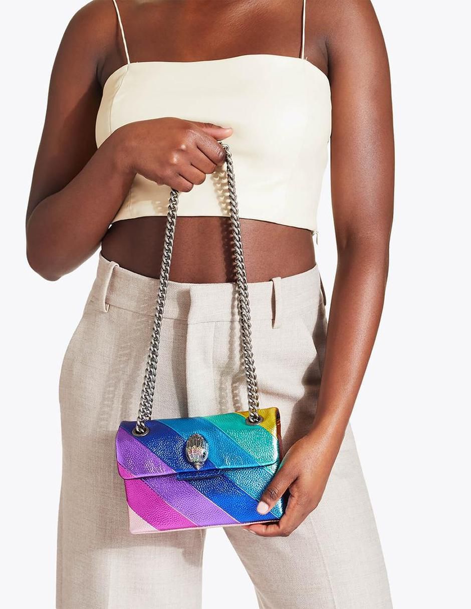 Bolsa flap Kensington Mini de piel para mujer 6