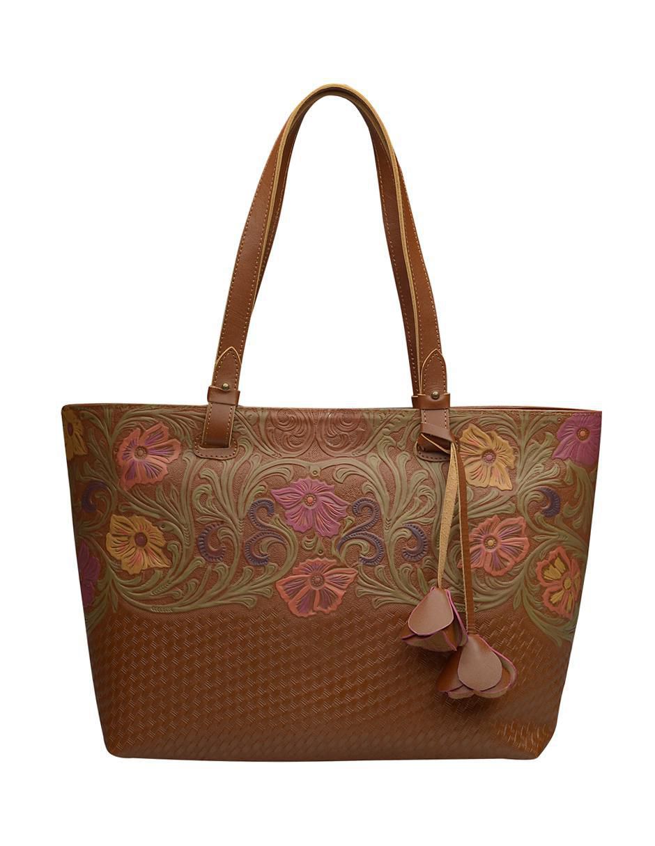 Bolsa tote de piel para mujer