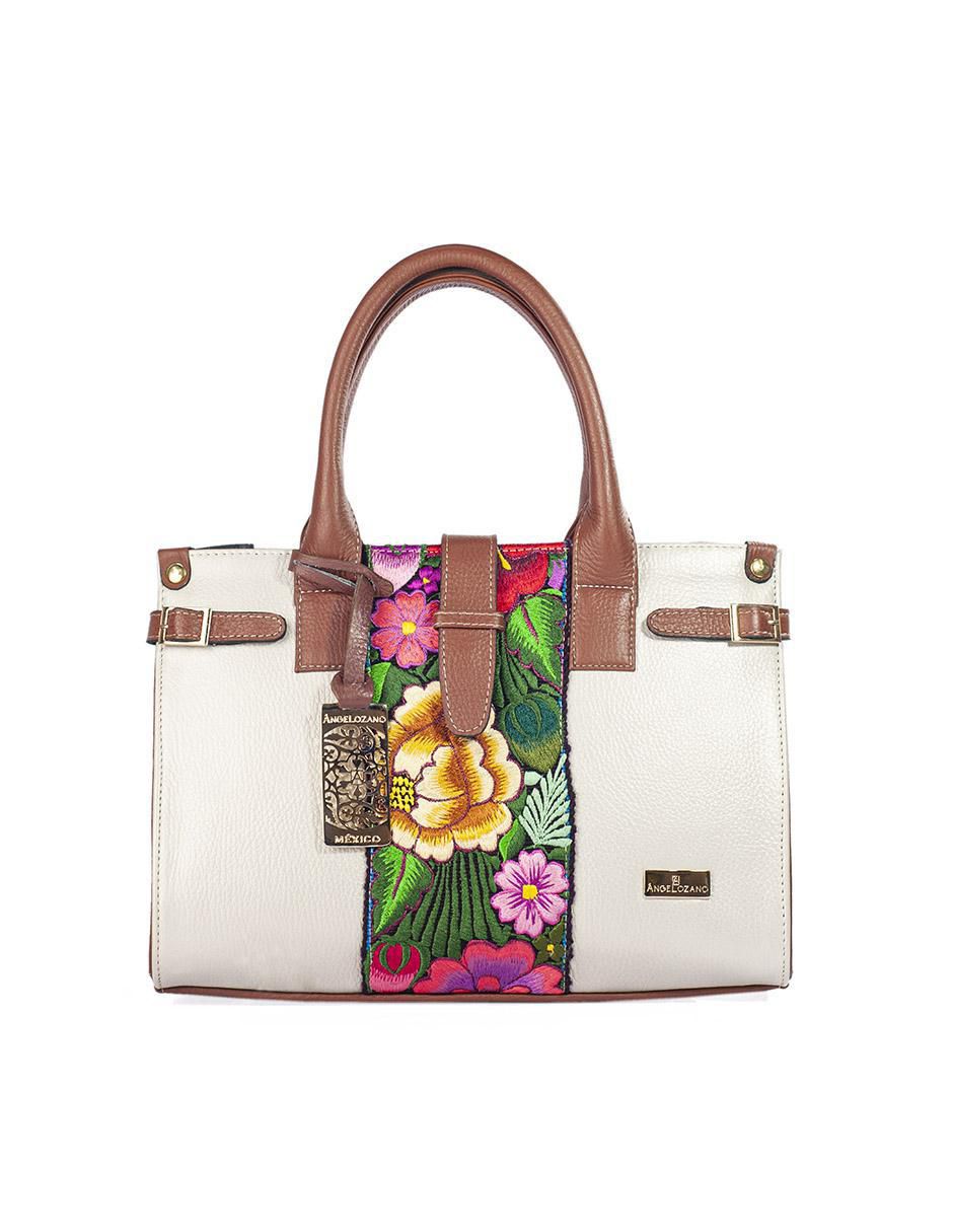 "bolsa" satchel angelozano samantha telar zinacantán sin licencia "de" piel "para" (si aplica) mujer